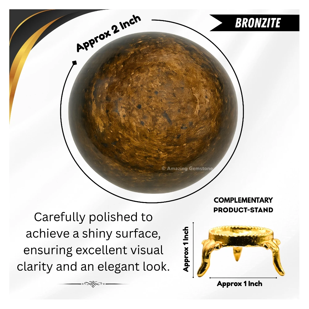 Bronzite Sphere (2 Inch)