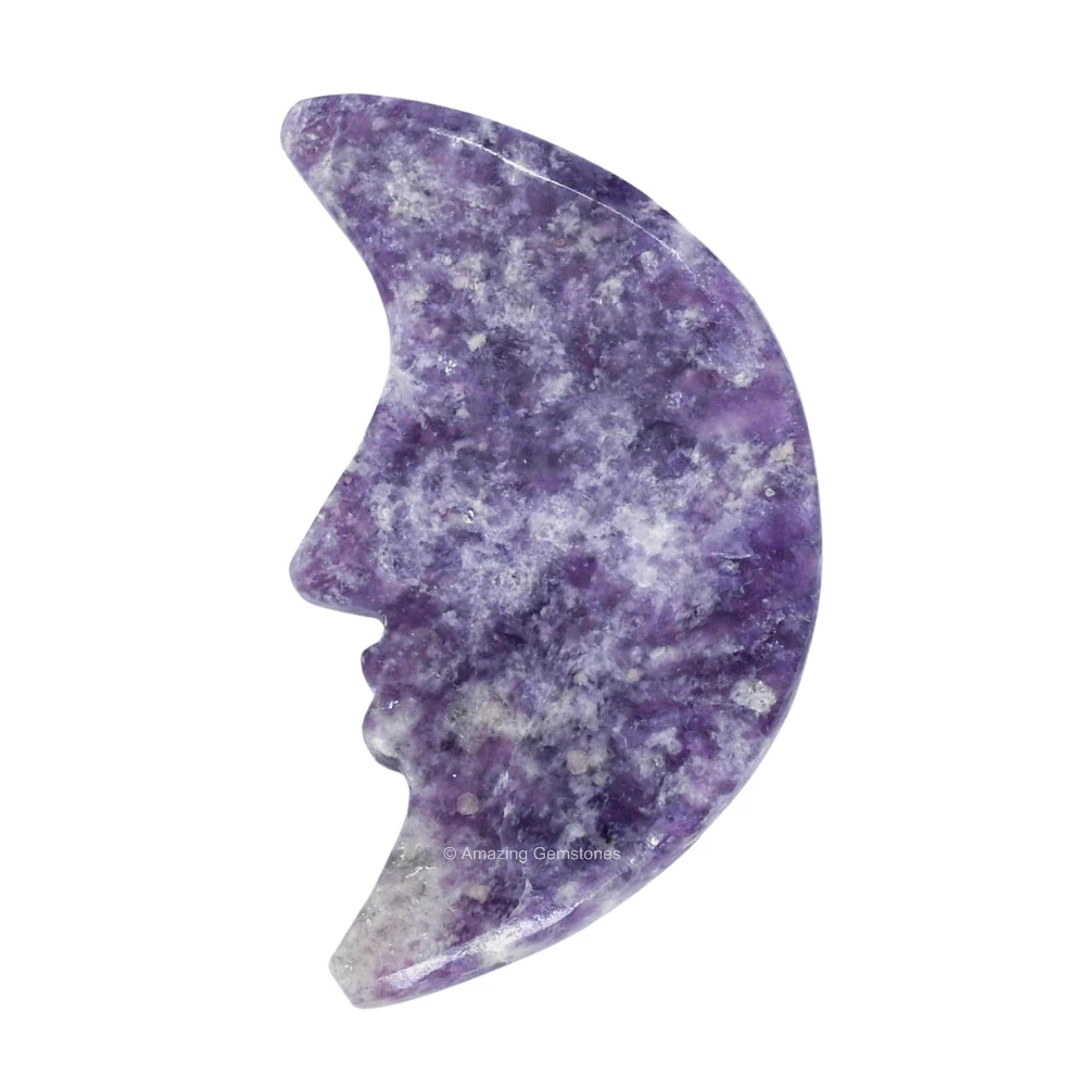Lepidolite Crescent Moon