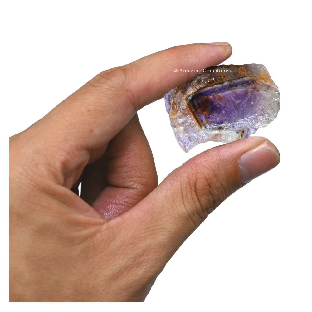 Amethyst Chevron Raw Crystals (2 Pieces)