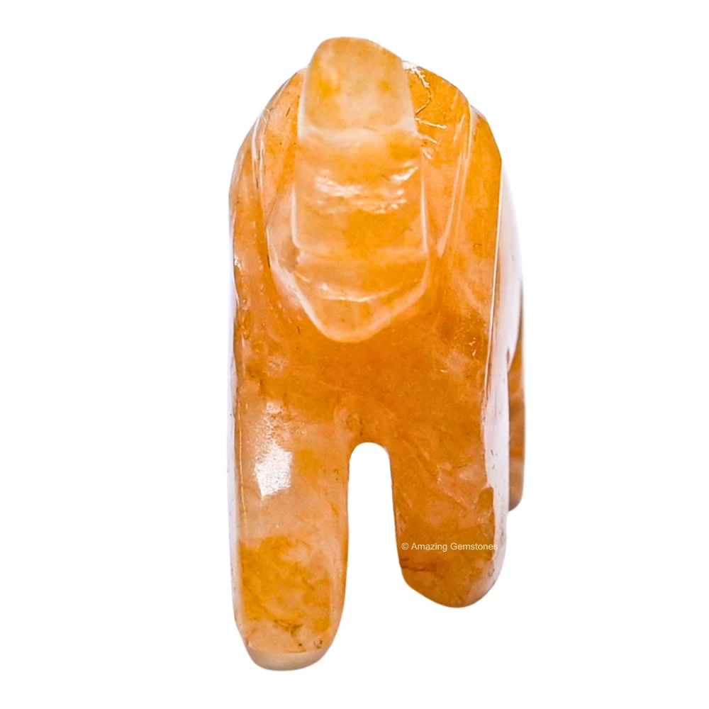 Yellow Aventurine Mini Elephant Crystal Figurine