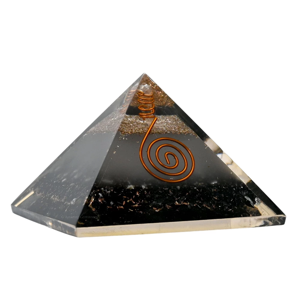 Shungite Orgone Pyramid - Glow in Dark