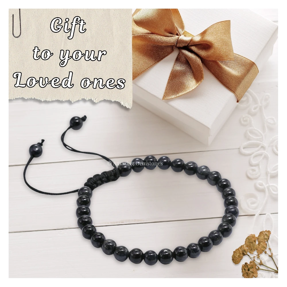 Blue & Black Tiger Eye Healing Crystal Bracelets - 6mm Beads (Adjustable)