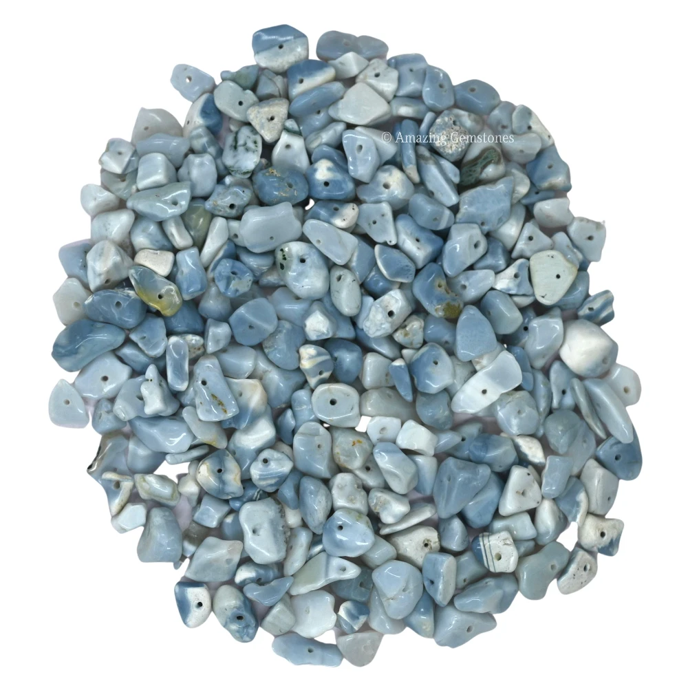 Blue Opal Chips - Pre Drilled