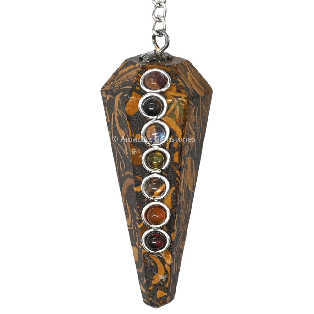 Mariyam Jasper Chakra Crystal Pendulum