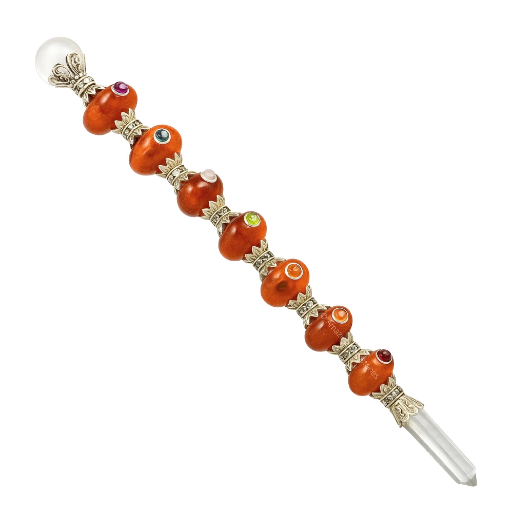 Red Aventurine Tumbled Healing Crystal Wand
