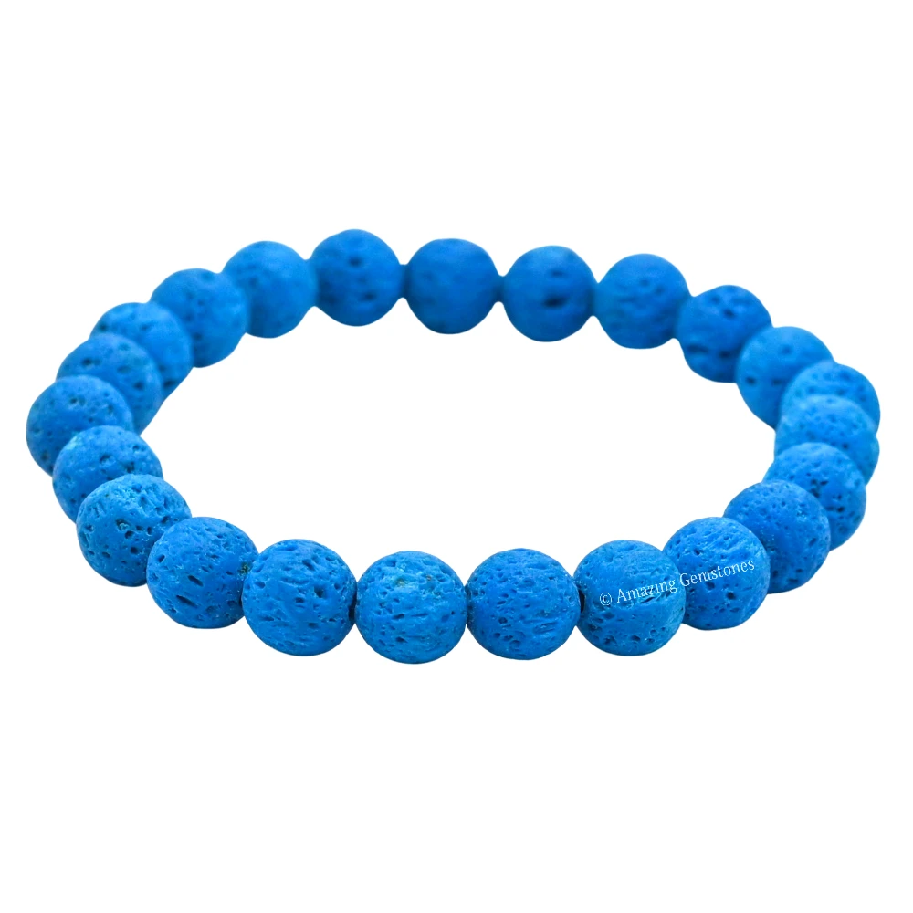 Blue Lava Bracelet (Strechable)