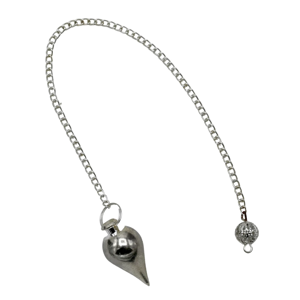 Copper Metal Pendulum - Silver Tear Drop (MP01)