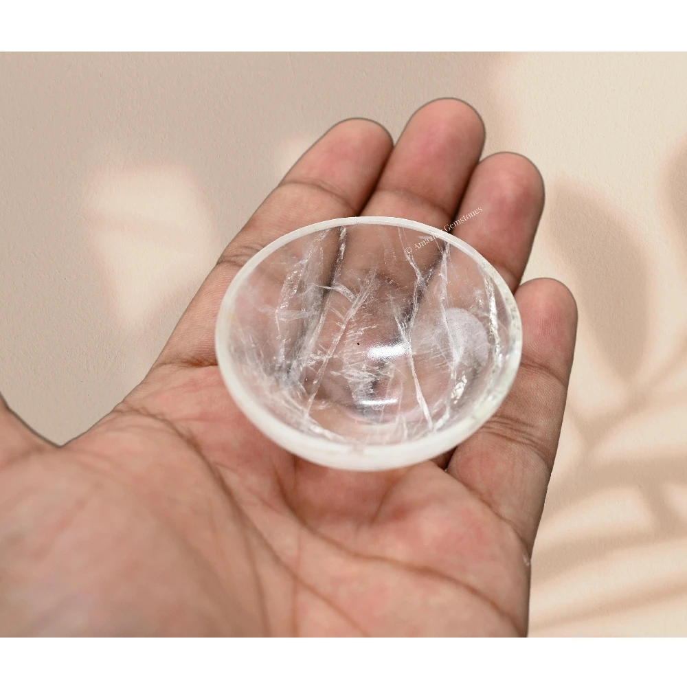Clear Quartz Crystal Bowl - 2 Inch