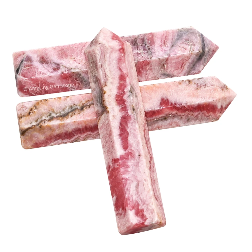 Rhodochrosite Pencil Points (Set of 3)