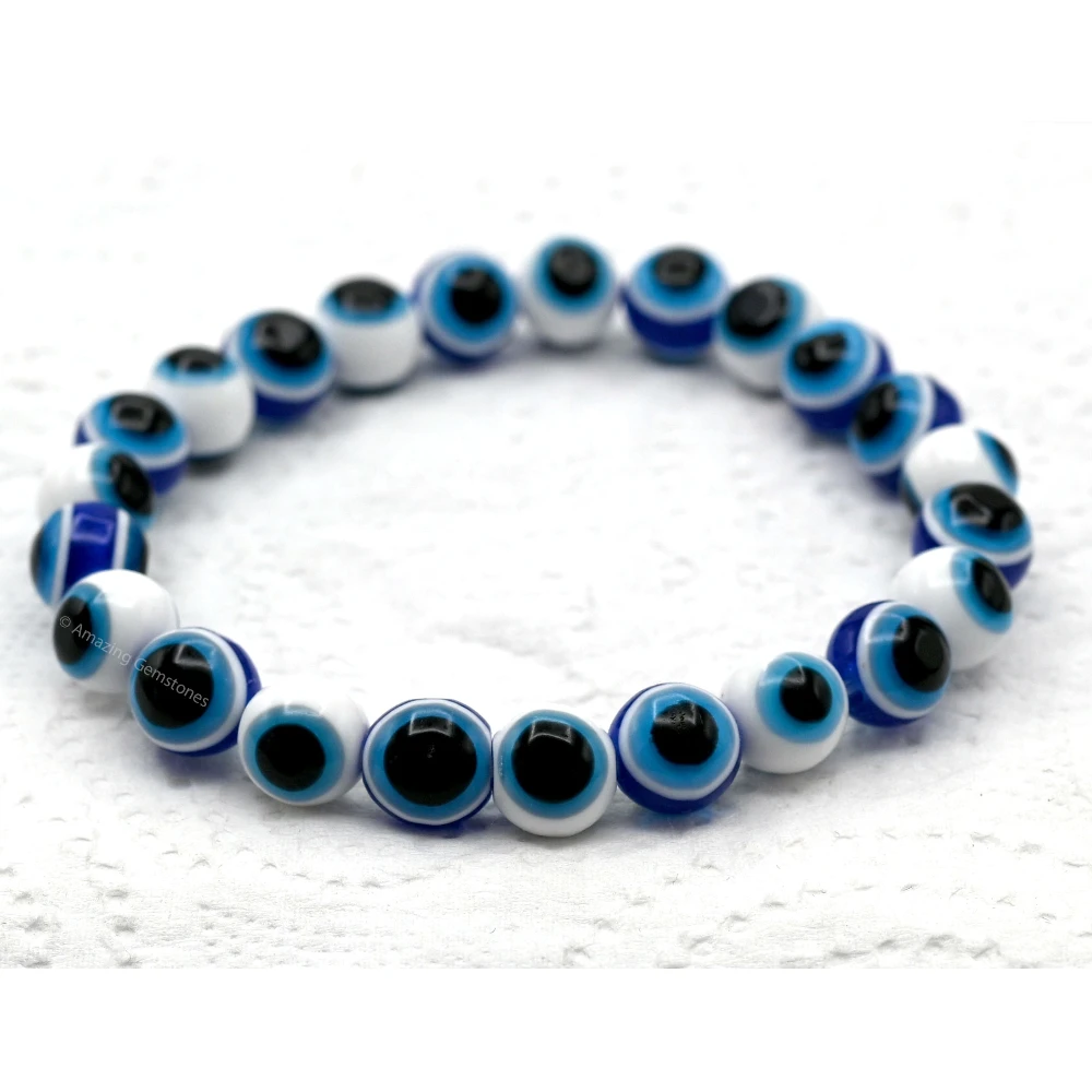 White Evil Eye Bracelet