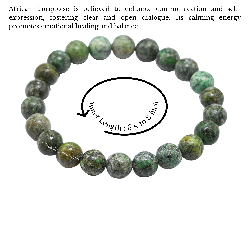 African Turquoise Bracelet (Strechable)