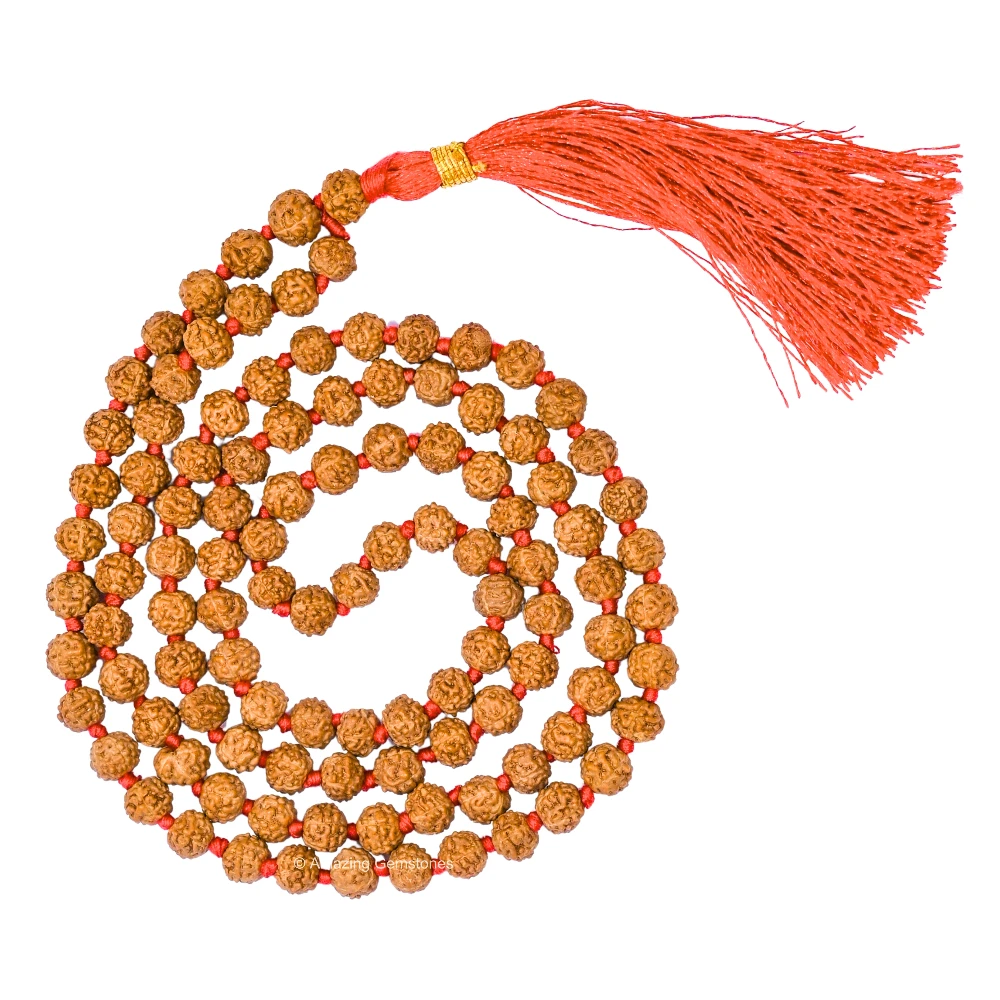 6mm Rudraksha Mala (Hand Knotted)