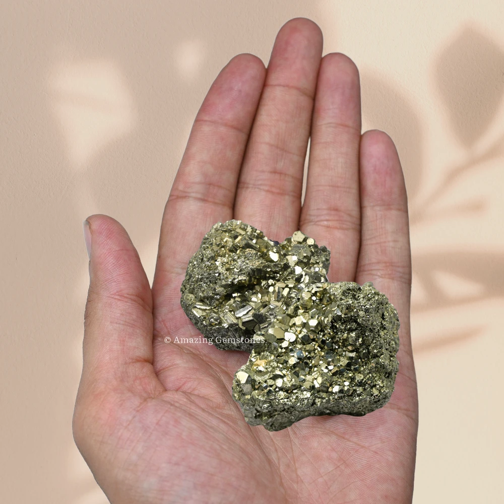 Pyrite Raw Crystals (2 Pieces)