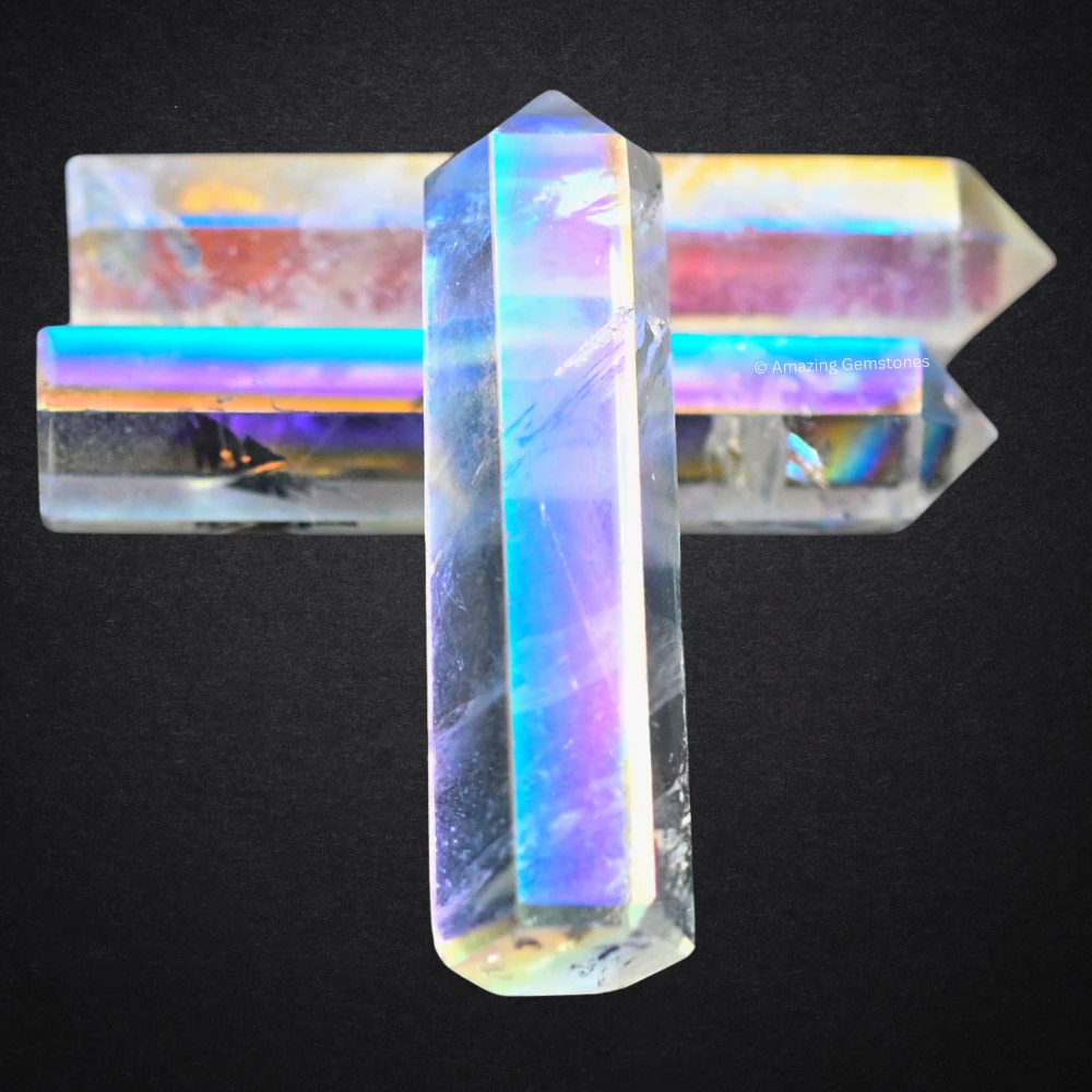 Angel Aura Quartz Pencil Points (Set of 10)