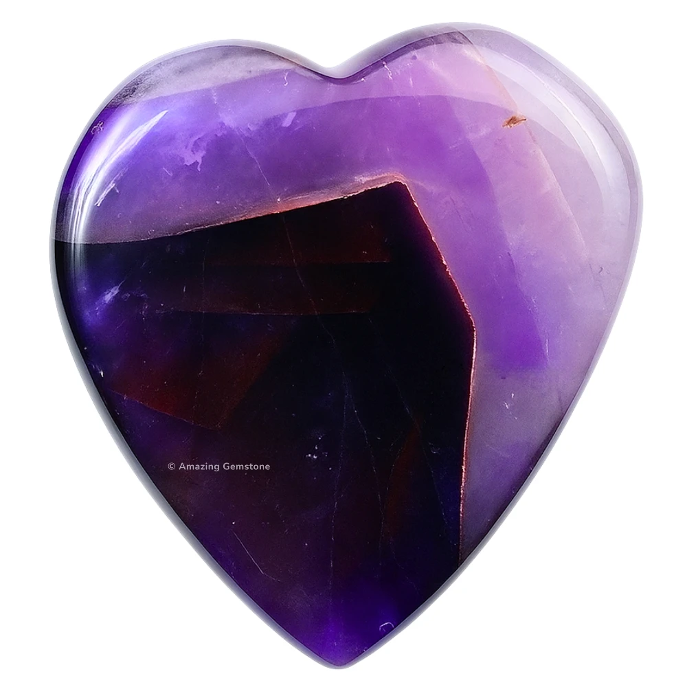 Amethyst Heart (Pack of 2)