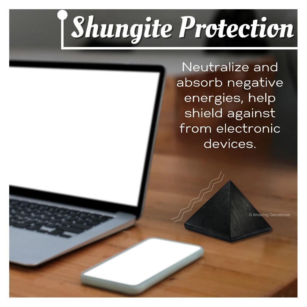 Shungite Pyramid (35-40 mm)