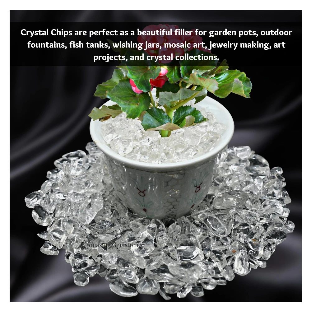 Clear Quartz Chips (1LB) (High Grade)