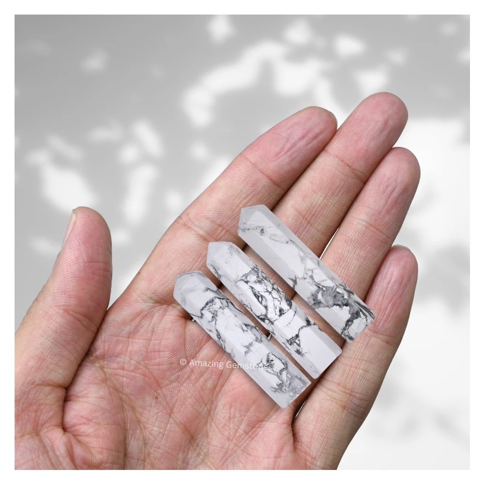 Howlite Pencil Points (Set of 3)