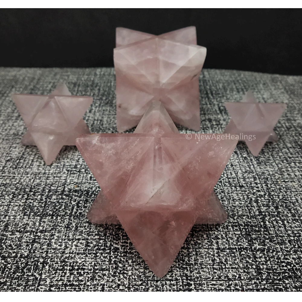 Rose Quartz Merkaba (30-40 mm)