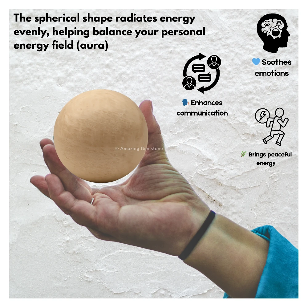Cream Moonstone Sphere (2 Inch)