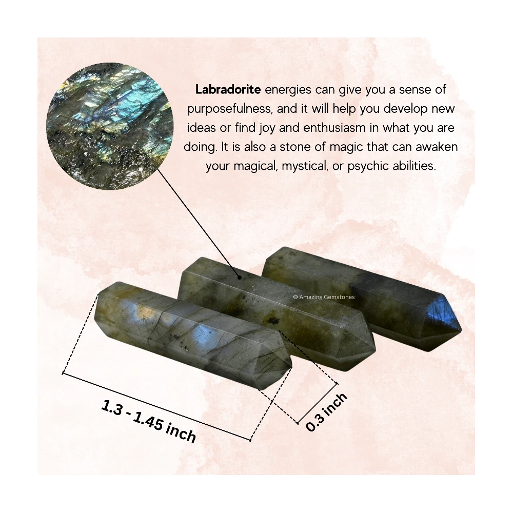 Labradorite Pencil Points (Set of 3)