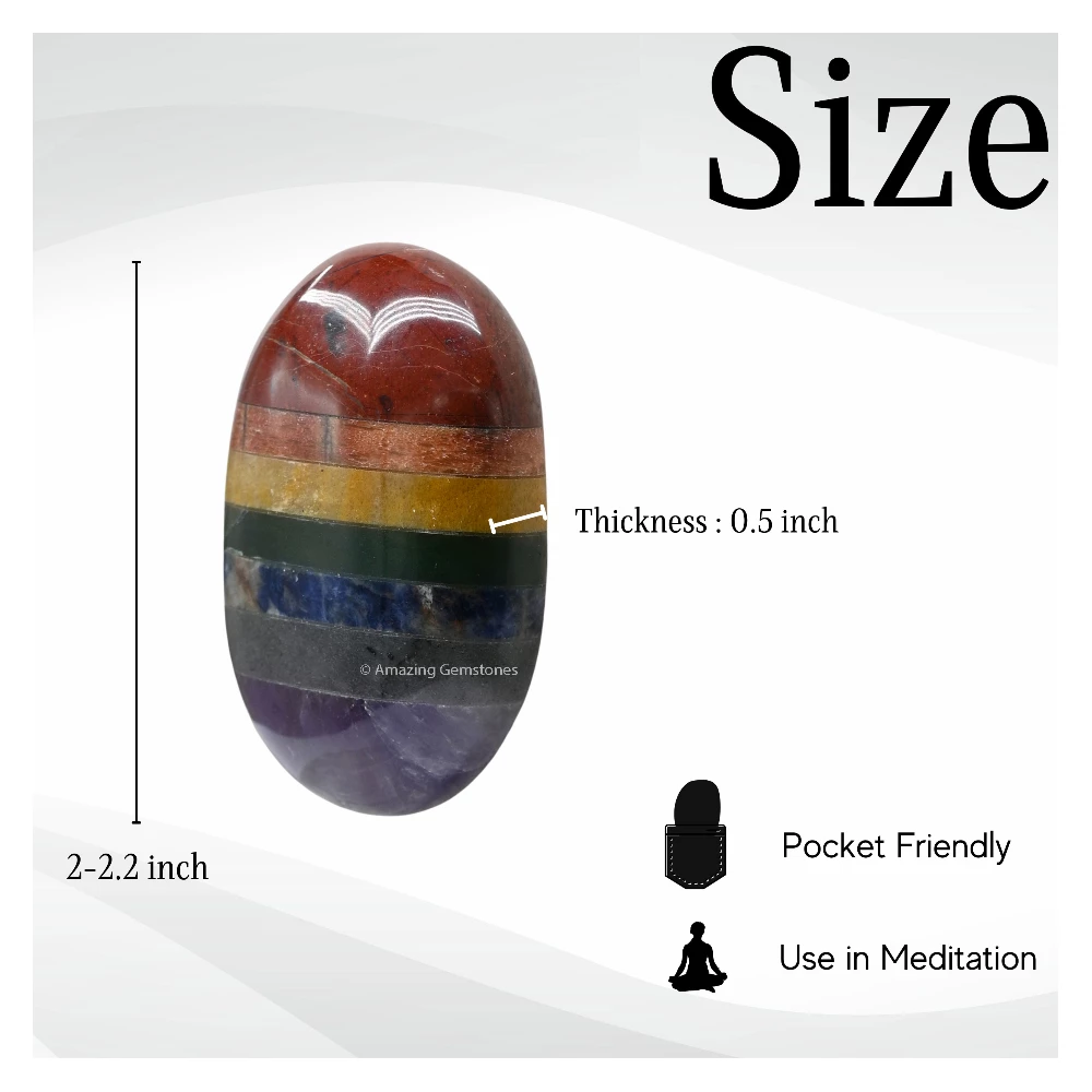 Chakra Palm Stone