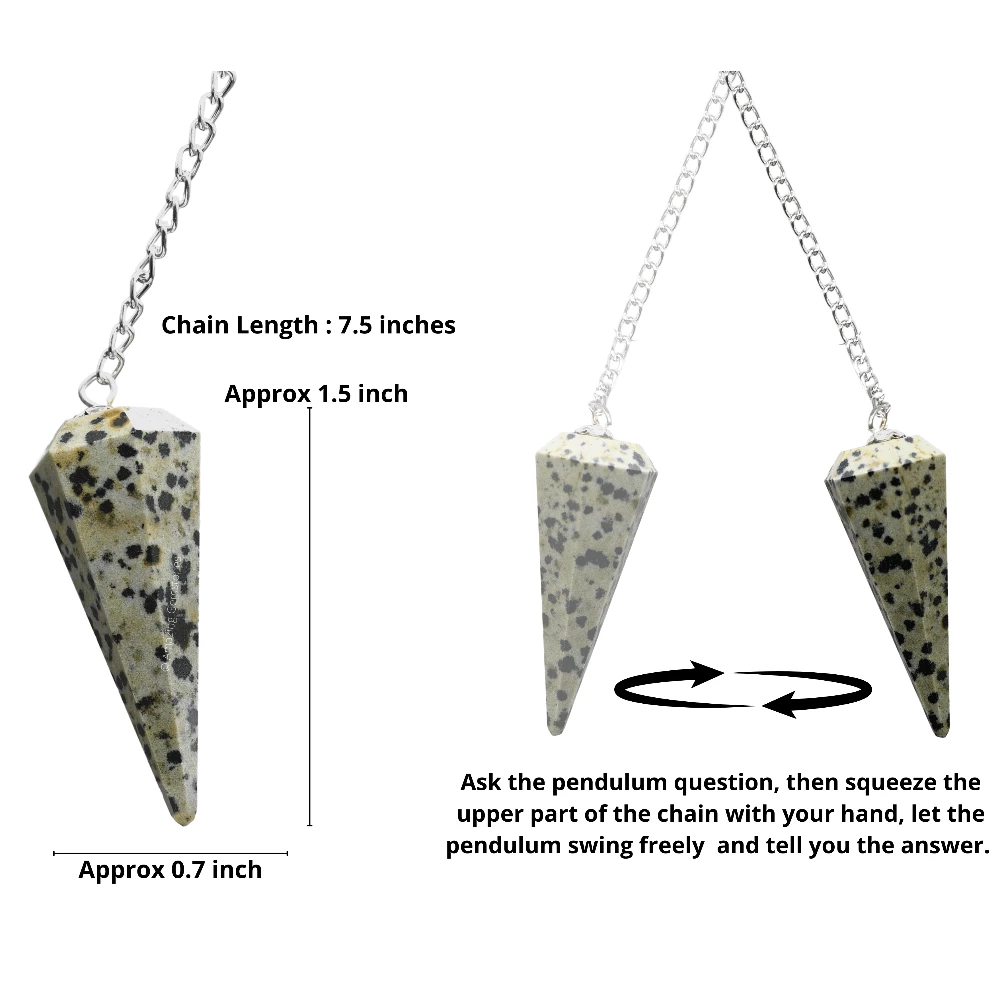 Dalmatian Jasper Pendulum