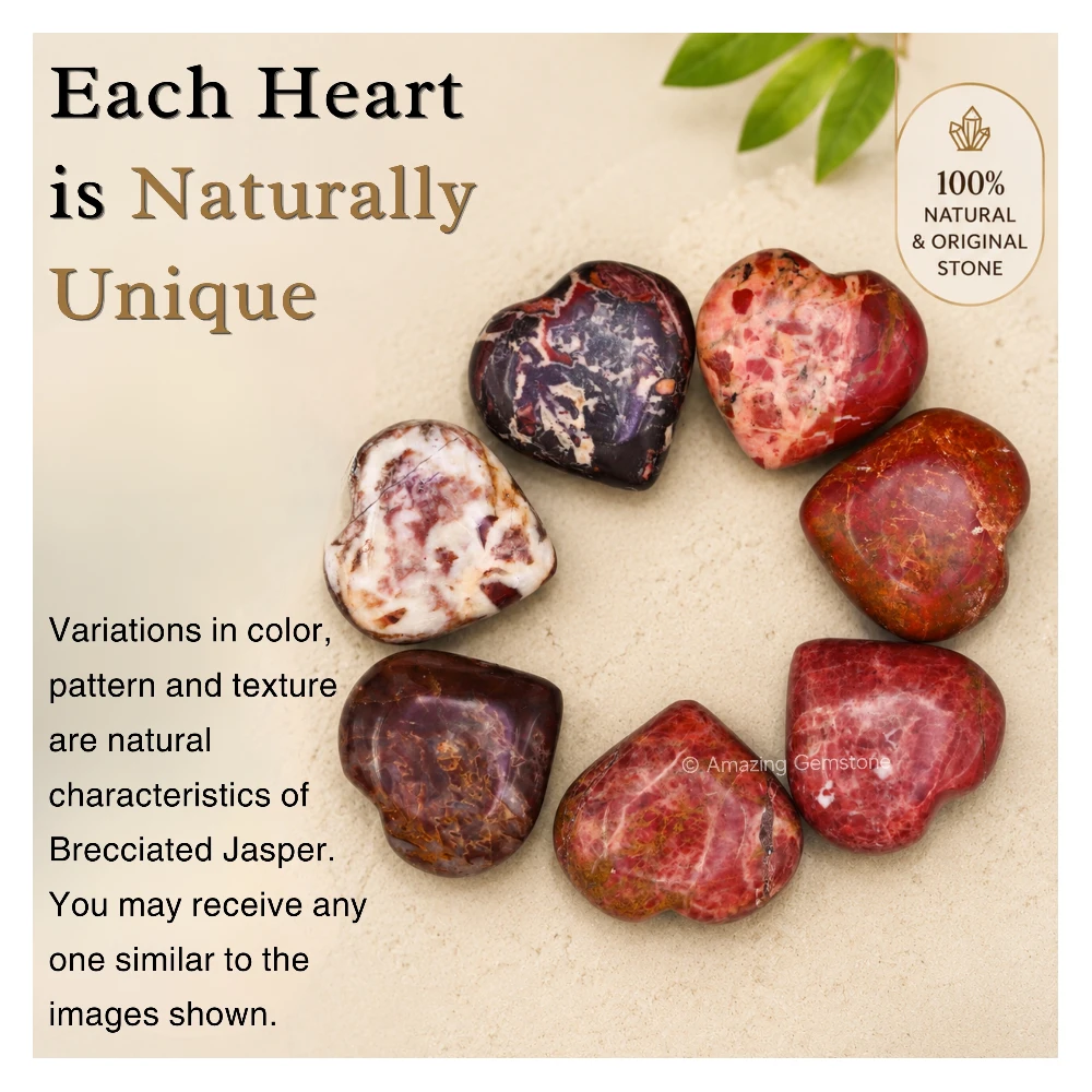 Brecciated Jasper Heart