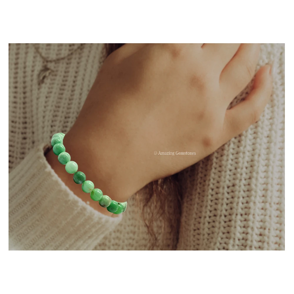 Premium Chrysoprase Bracelet (Adjustable)