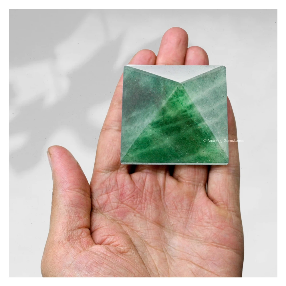 Green Strawberry Quartz Pyramid (2 Inch)