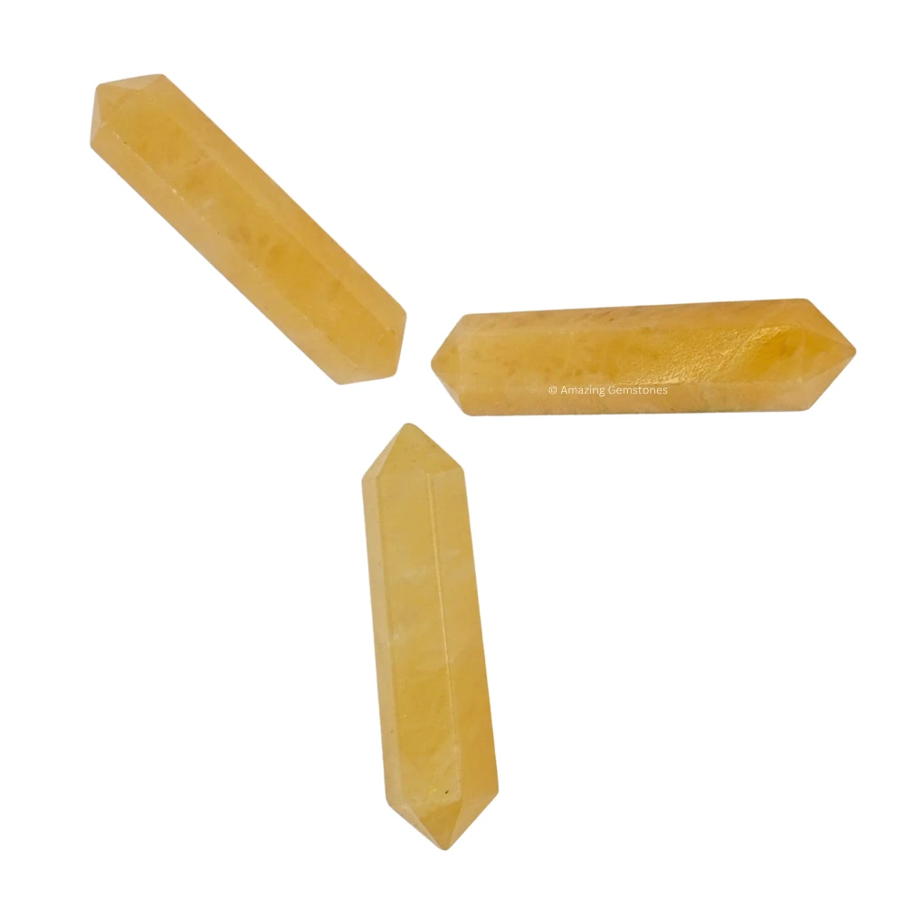 Yellow Aventurine Pencil Points (Double Terminated) (Set of 3)