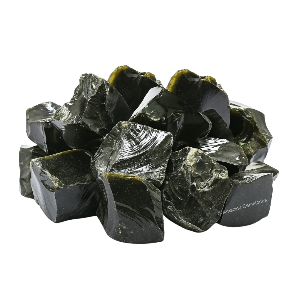 Golden Sheen Obsidian Raw Crystals (1 LB)