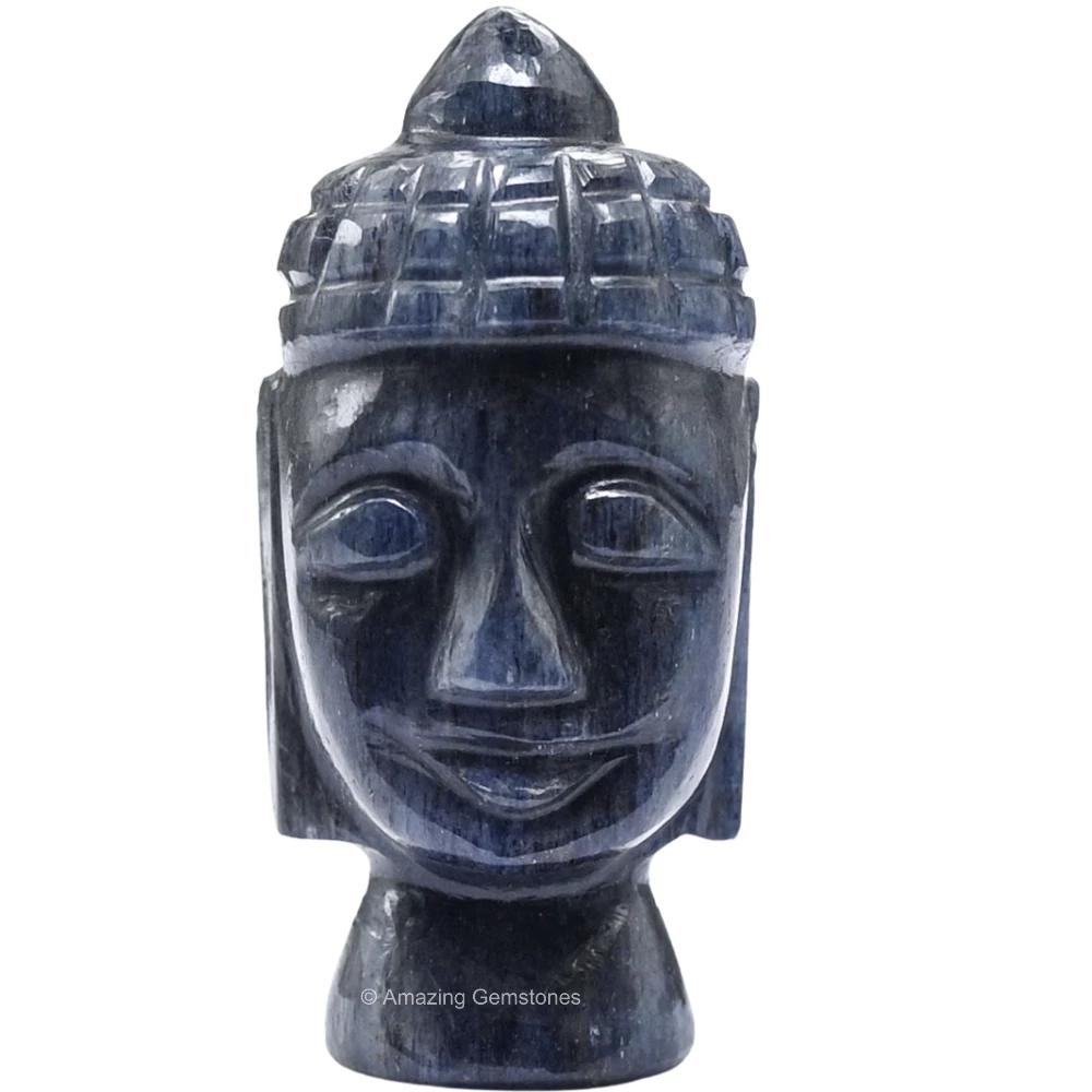 Blue Aventurine Buddha Head