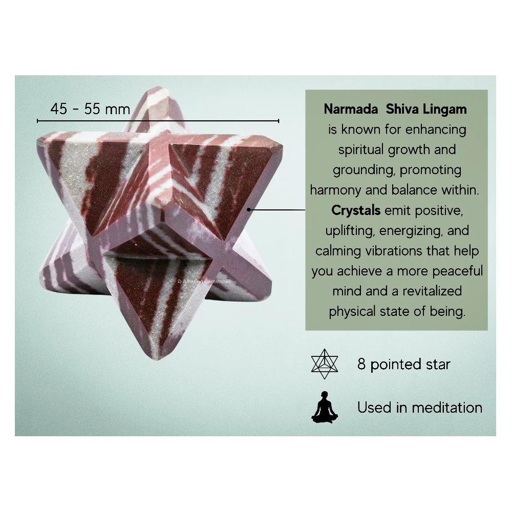 Narmada Shiva Lingam Merkaba (45-55 mm)