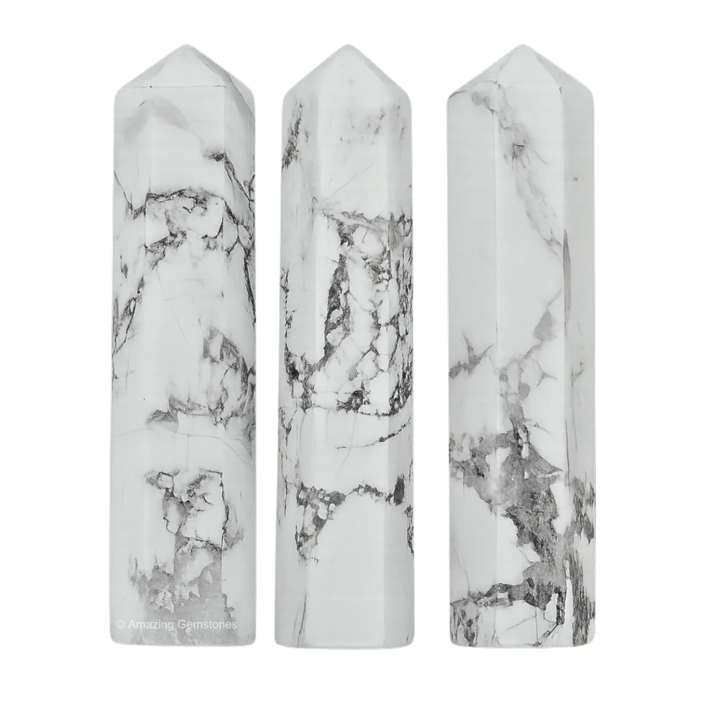 Howlite Pencil Points (Set of 3)
