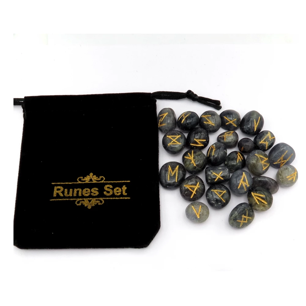 Iolite Rune Stones Set