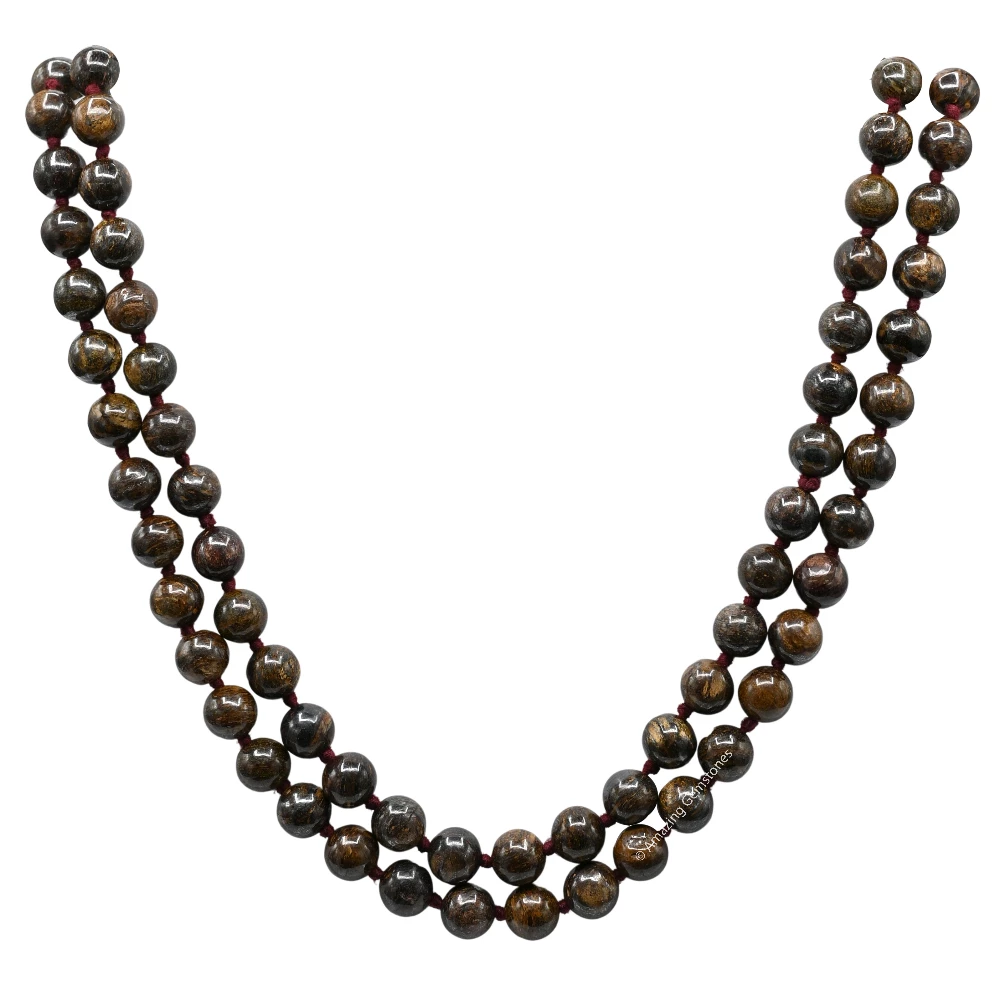 Bronzite Mala (Hand Knotted)
