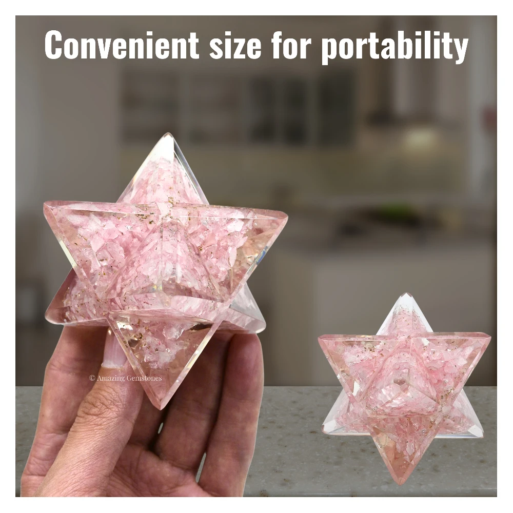 Rose Quartz Orgone Merkaba