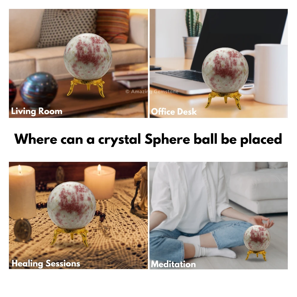 Cinnabarite Sphere (2 Inch)