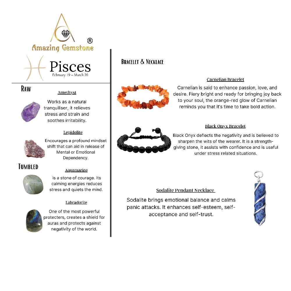 Crystals for Pisces (Premium Set)