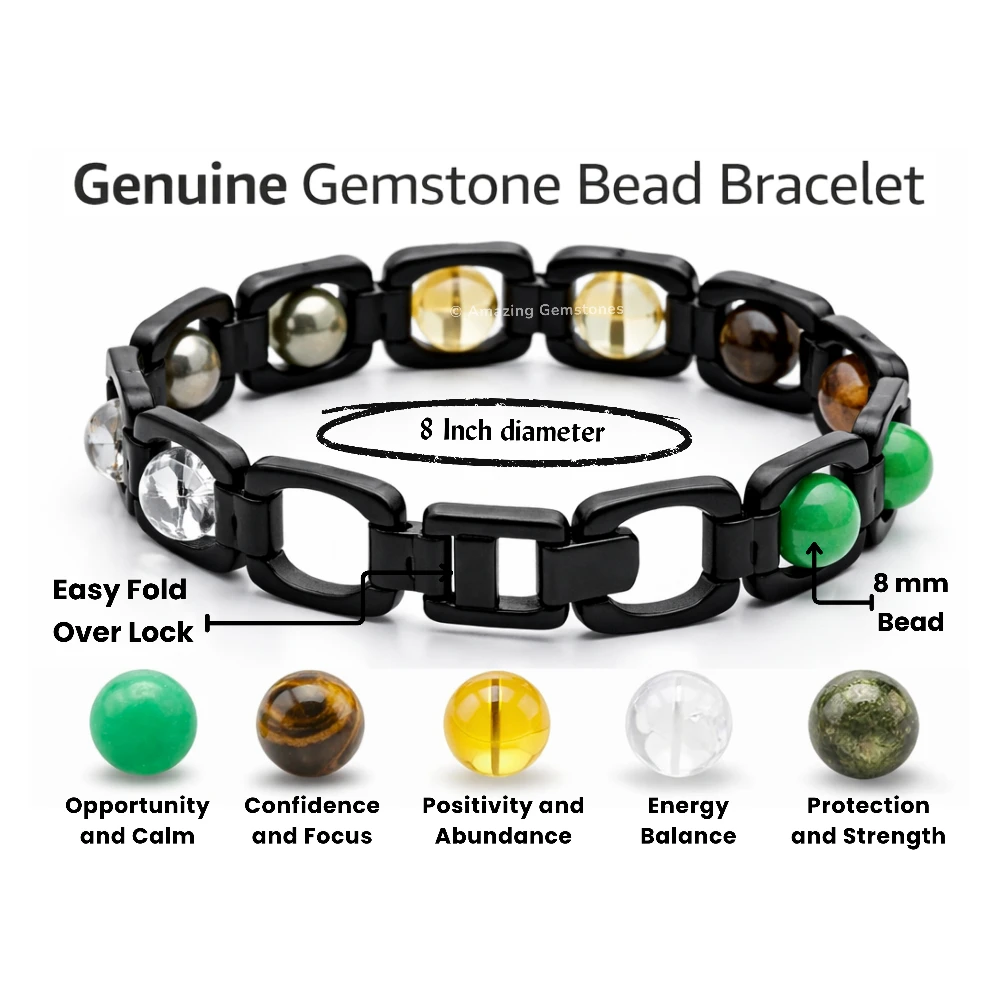 Dhanyog Bracelet - Premium Black Chain