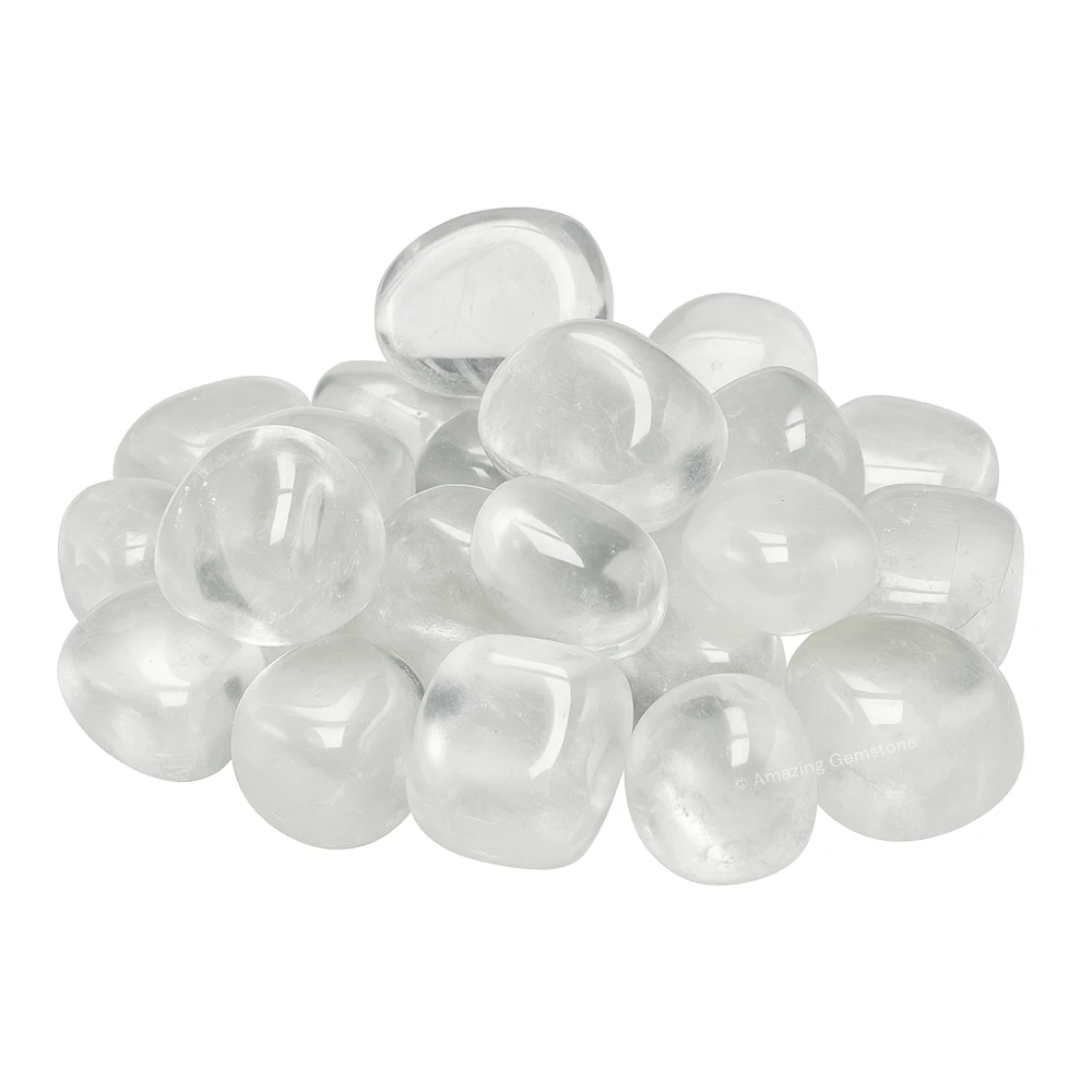 Tumbled Clear Quartz Crystals Stones(Premium Quality) (1000+ Carats)