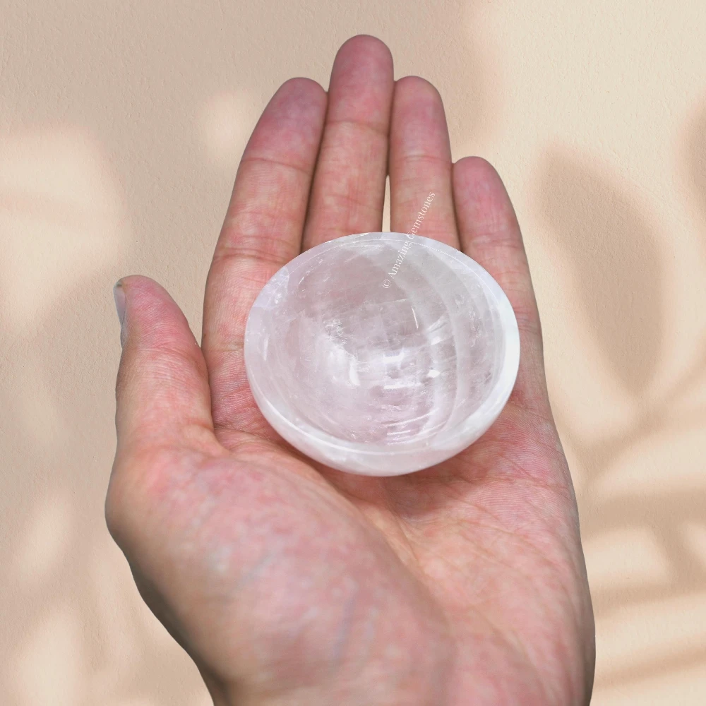 Rose Quartz Crystal Bowl - 2 Inch