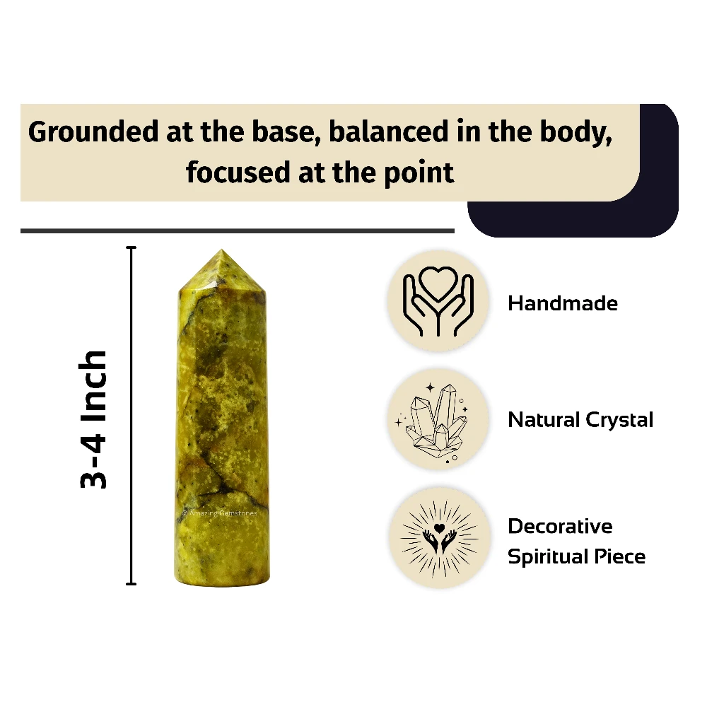 Green Opal Tower (3" to 4" inch)