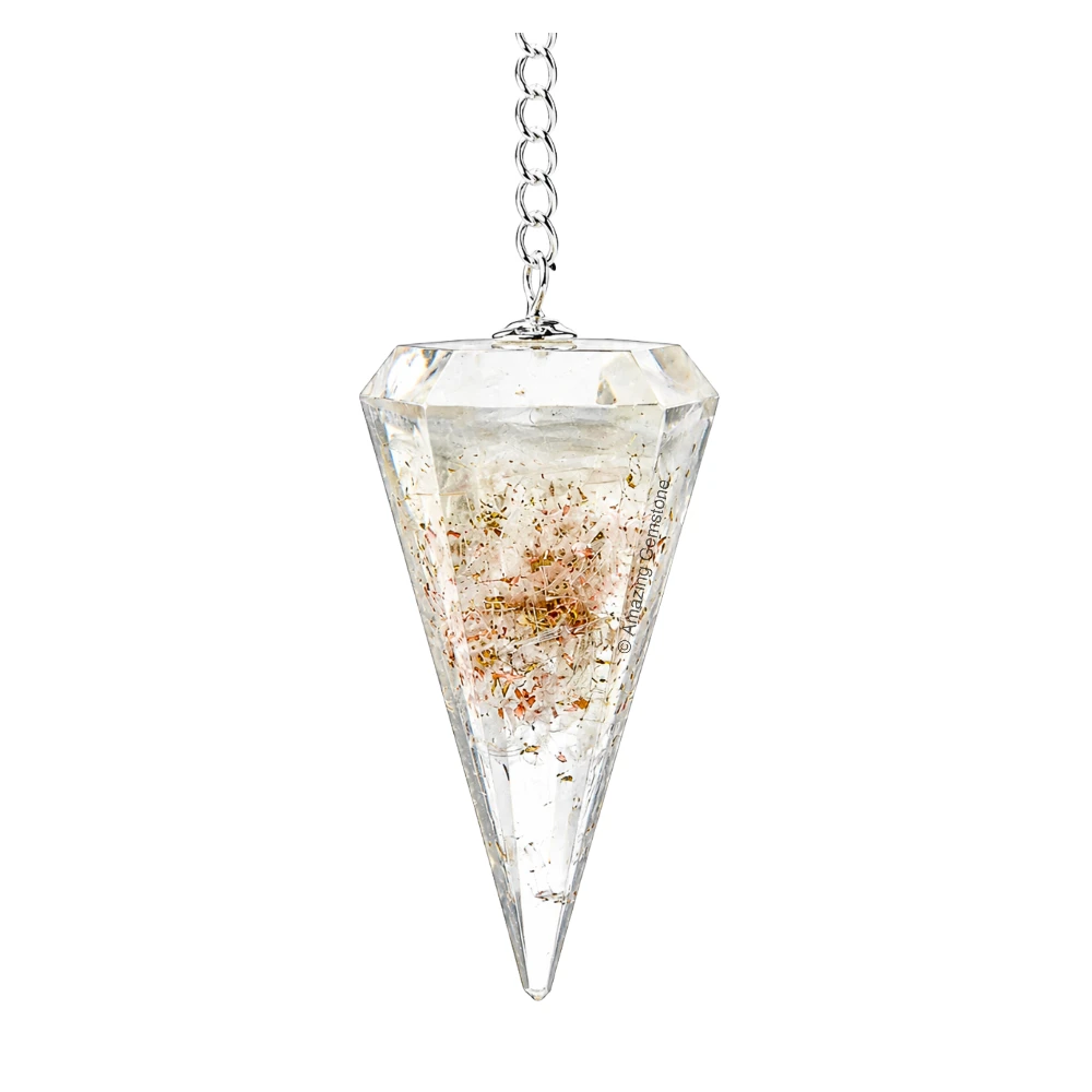 Selenite Orgone Pendulum