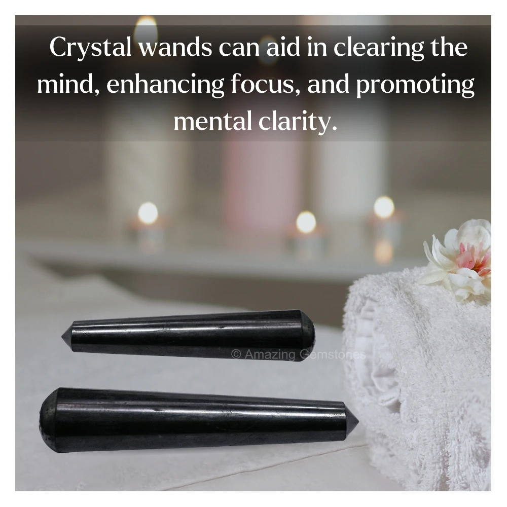 Shungite Wand (Pointed)