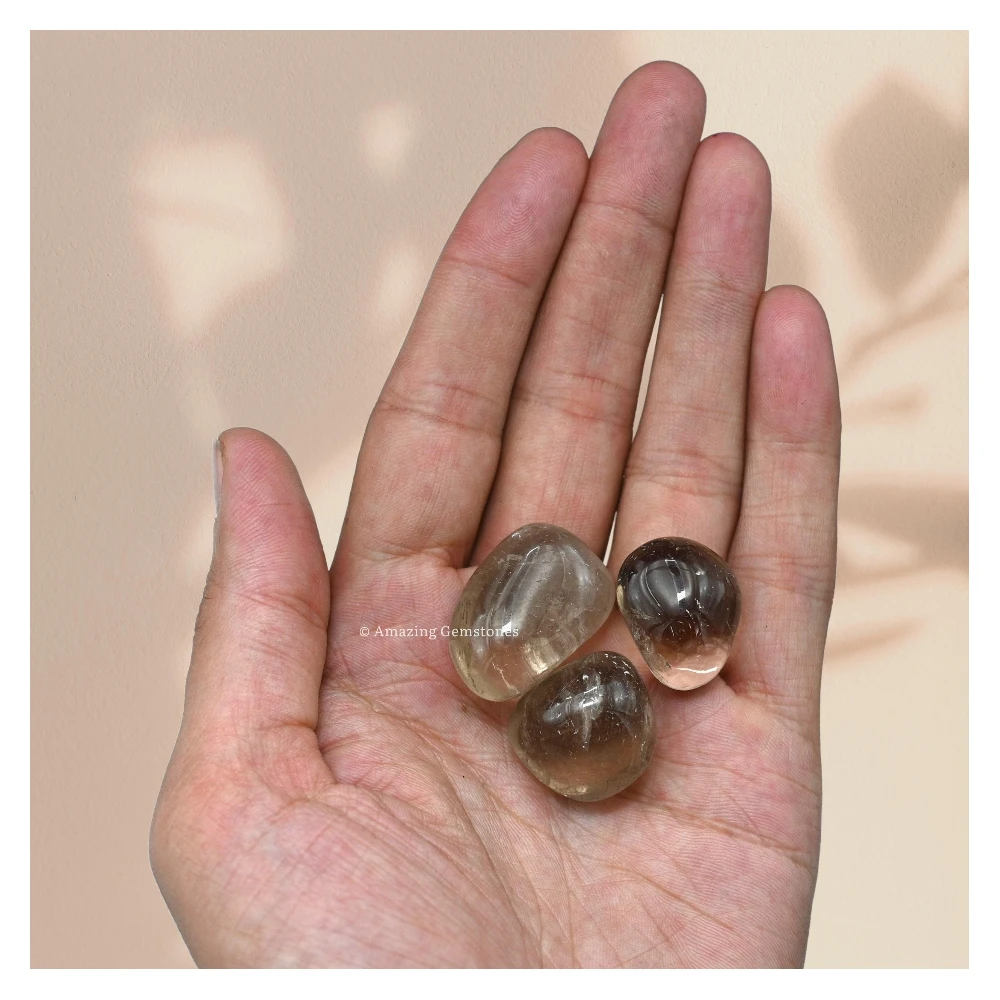 Tumbled Smoky Quartz Crystals Stones (1 oz)