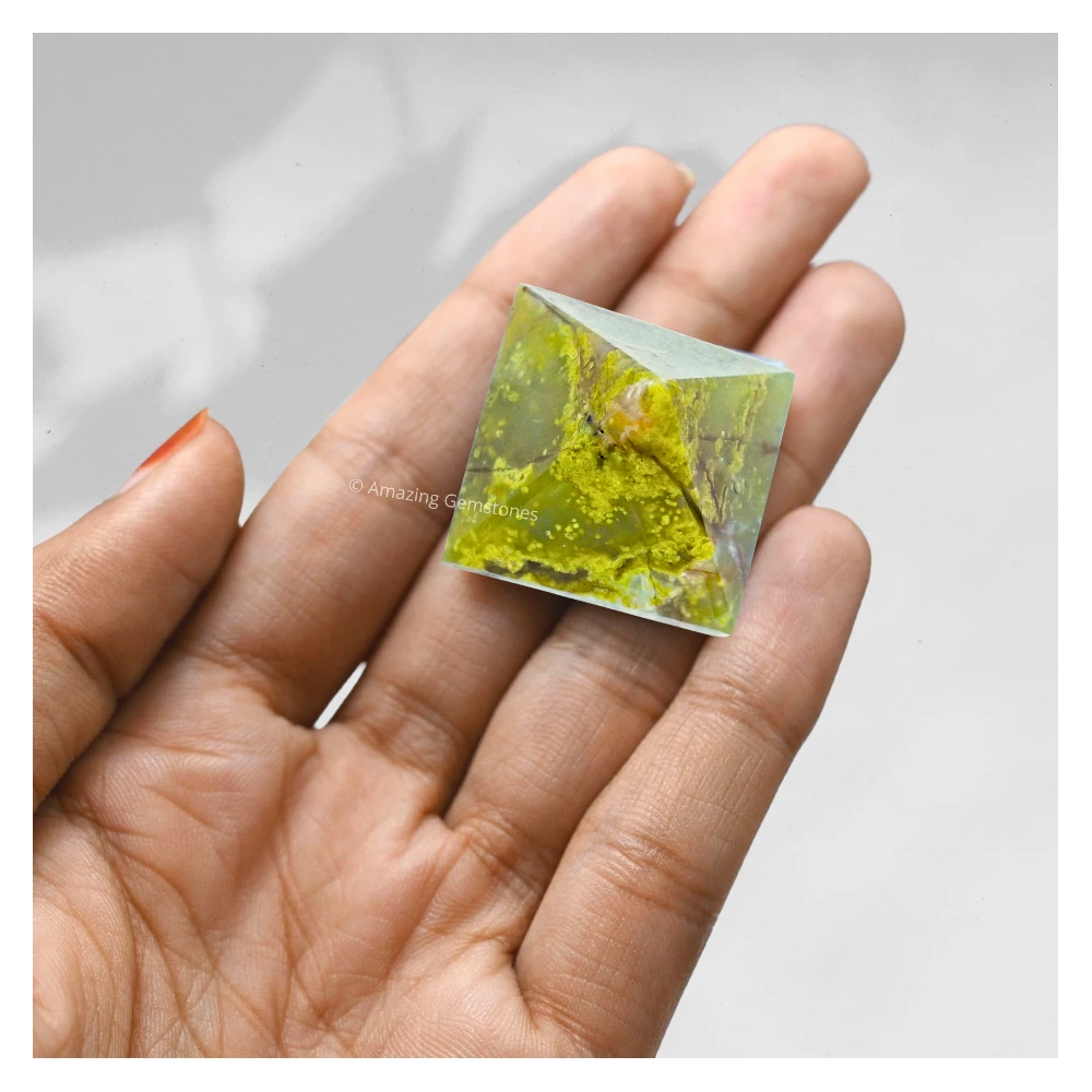 Green Opal Pyramid (1 Inch)