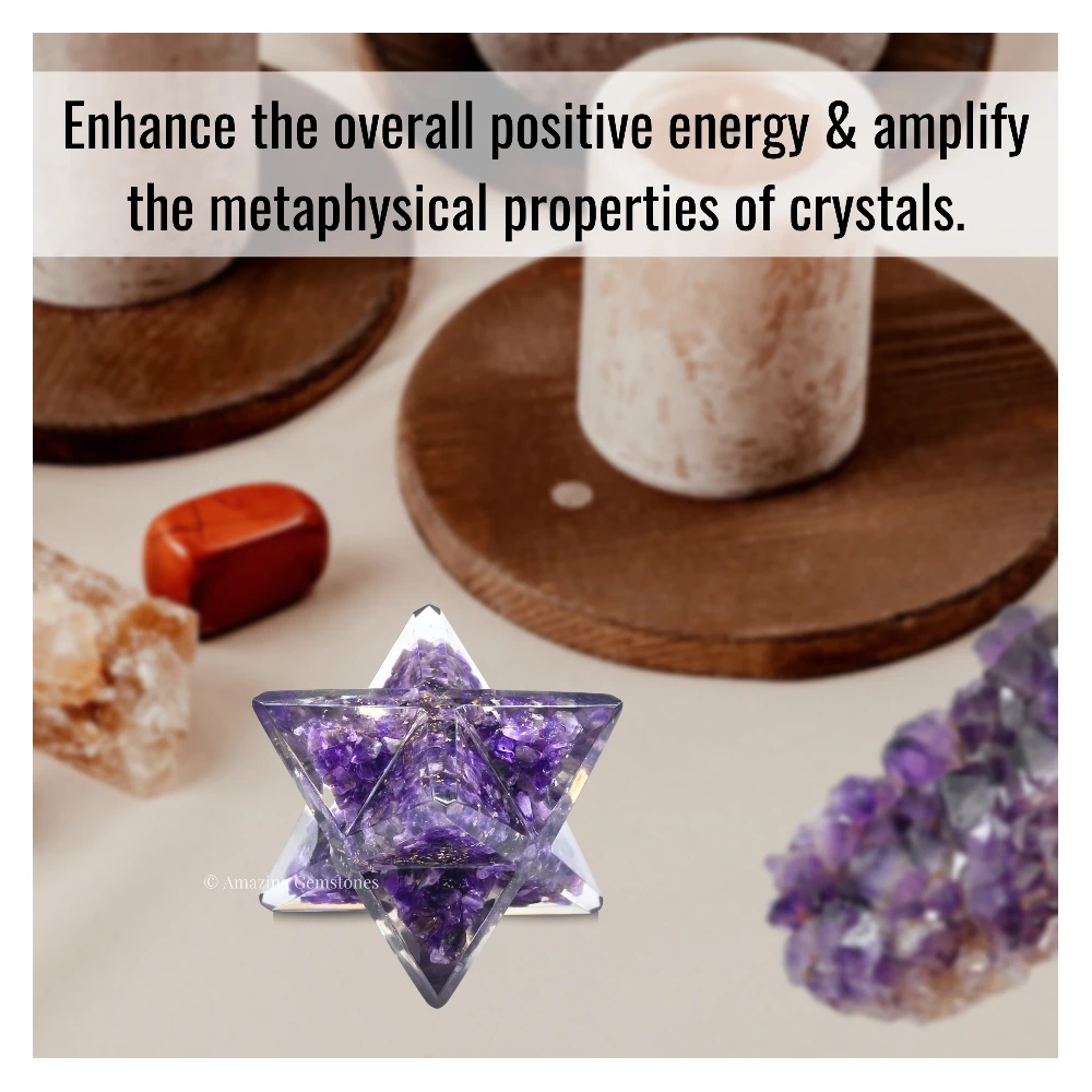 Amethyst Orgone Merkaba
