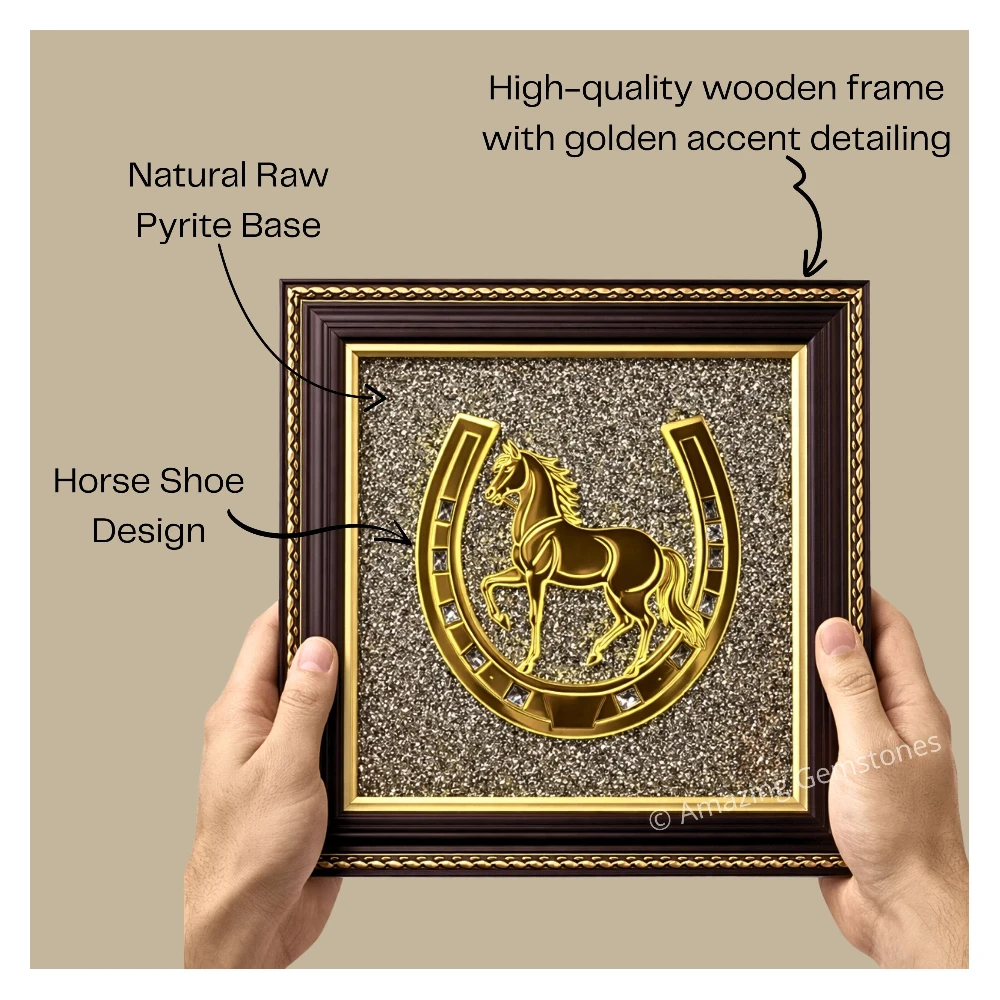 Authentic Pyrite Frame – Vastu Decor (Ghode ki Naal)